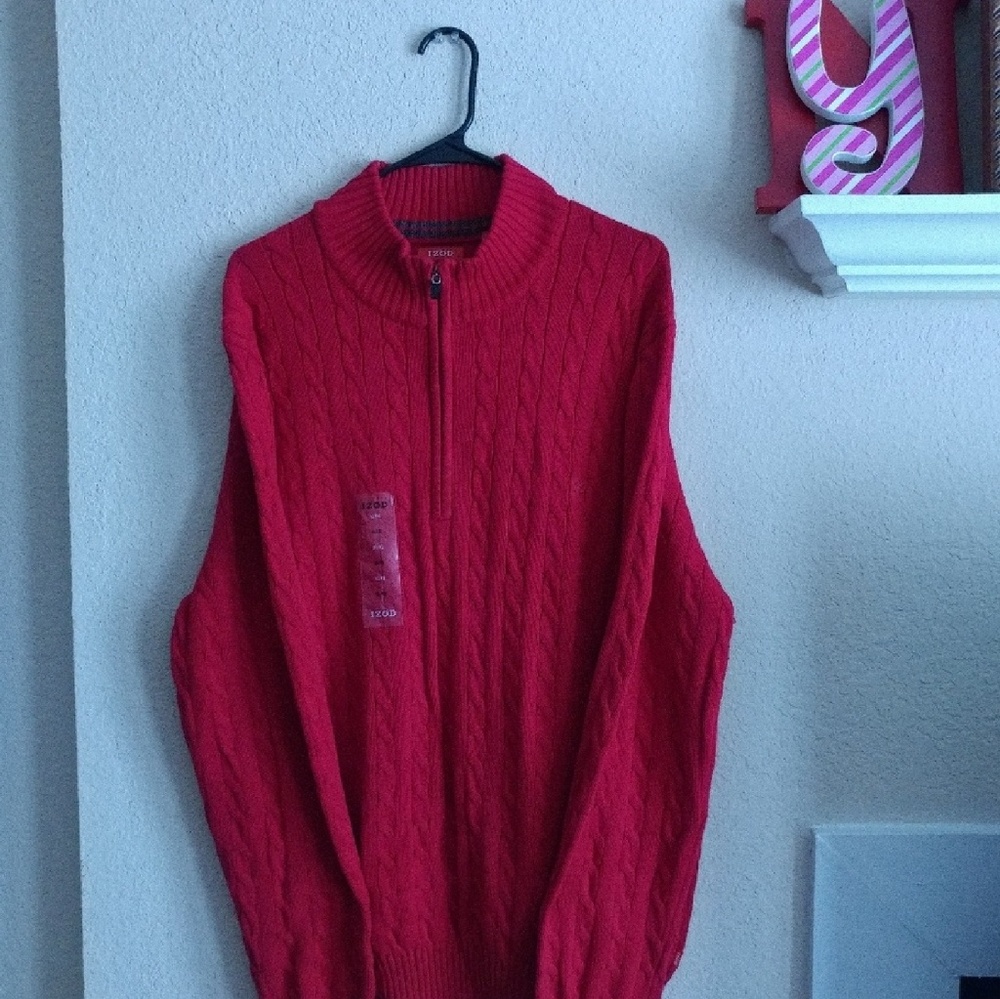 Man sweater izod red XL